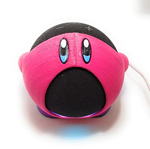 Suporte Echo Dot 5a Geração Modelo Pokémon Kirby Rosa Choque