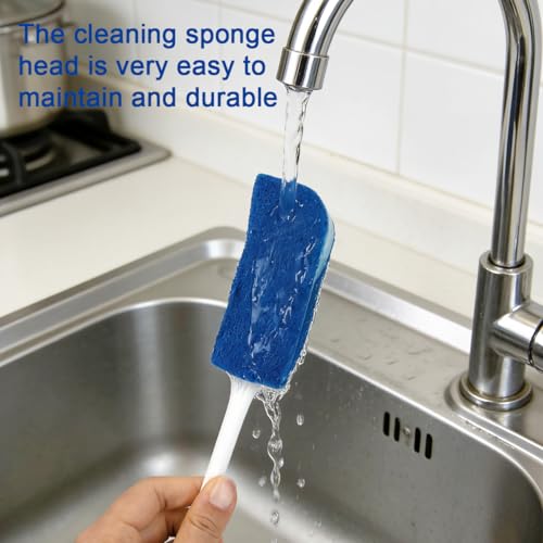 Image of CELOX 2 Pack Sponge Brushes with Handle, Baby Water Bottle Cleaner Brush, Bottle Brushes for Cleaning, Washer and Cleaning Brush