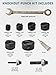 UTZIKO Manual Knockout Hole Punch Driver Kit 1/2 to 2 inch Electrical Conduit Hole Cutter Set - Professional KO Tool Kit for Precise Conduit Hole Sizes (1/2