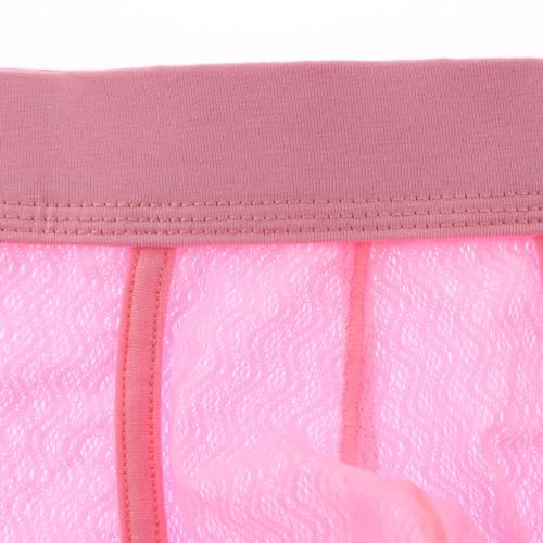 Mens Sexy Mesh Boxer Briefs Sheer Through Underwear for Men Breathable Comfort Boxers Underwear Sports Trunks3