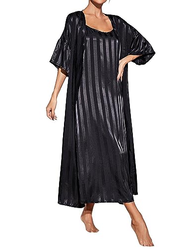 Pyjama 2 pièces fluide et robe de chambre pour vos soirées cocooning