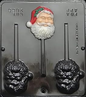 Candy Molds N More Santa Face Pop Lollipop Chocolate Candy Mold Christmas 2066