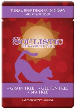 Soulistic Moist & Tender Adult Cat Food Pouches (Tuna & Beef)