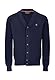 Merc Herren Grayson Sweater Cardigan, Marineblau, Large