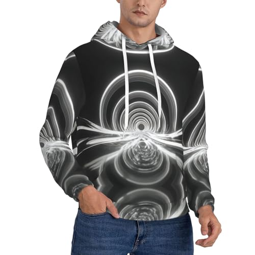 Sweat-shirt en polaire homme imprimé 3D avec poche kangourou