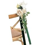Fabriqué à partir de fleurs en soie de qualité supérieure, ce décor de chaise de mariage réaliste offre une élégance sans entretien, idéal pour les mariages bucoliques nécessitant des compositions florales à la fois fortes et naturelles