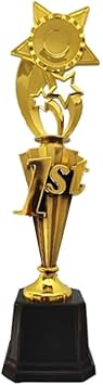 Ebonee 1st Place Gold Star Award Trophy Cup for Competitions, Funny First Place Winner Award Trophies Cup for Sports Tournaments, Recognition, Achievement, Birthday Party Games
