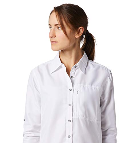 Mountain Hardwear Women's Standard Canyon Long Sleeve Shirt, White, Medium #TOP2