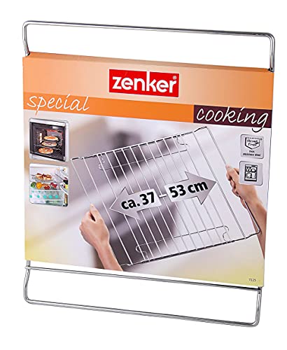 Zenker "Special Cooking" Adjustable Oven Rack, Silver, 14.57-22.44 X 12.80" #TOP2