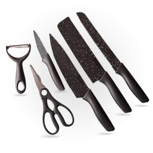 Jogo De Facas Kit 6 Peças Conjunto Inox Gourmet Antiaderente Churrasco Cozinha