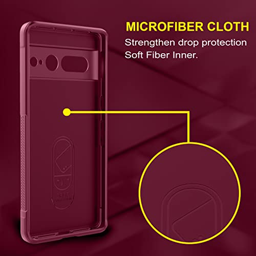 Image of Amazon Brand - Solimo Mobile Cover for Google Pixel 7 Pro 5G (Silicone Plum)