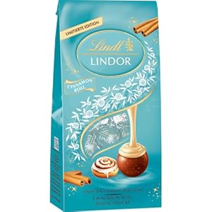Lindt Schokolade | LINDOR Kugeln Cinnamon Roll, 100g Beutel, Geschenk