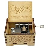 Trails Outdoor Hand Crank Music Box As The World Falls Down Musical Box Unique Wooden Musical Box Gifts for Birthday(As The World Falls Down)