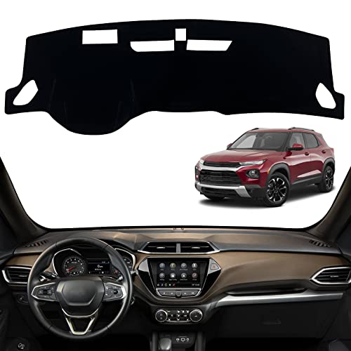 INUBOXES Dashboard Dash Board Cover Mat Pad Carpet Non-Slip Custom Compatible with Chevy/Chevrolet Trailblazer 2021 2022 2023 Protector Sunshield (Black Trim) by INUBOXES - Used condition - US$19.87