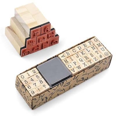 TNSLAND Juego de 40 sellos de alfabeto, letras, sellos de madera, alfabeto, números, letras, sellos de madera para arte, manualidades, fabricación de tarjetas | Ya disponible en tu tienda friki favorita! En mundofriki.es! TNSLAND Juego de 40 sellos de alfabeto, letras, sellos de madera, alfabeto, números, letras, sellos de madera para arte, manualidades, fabricación de tarjetas | Ya disponible en tu tienda friki favorita! En mundofriki.es!