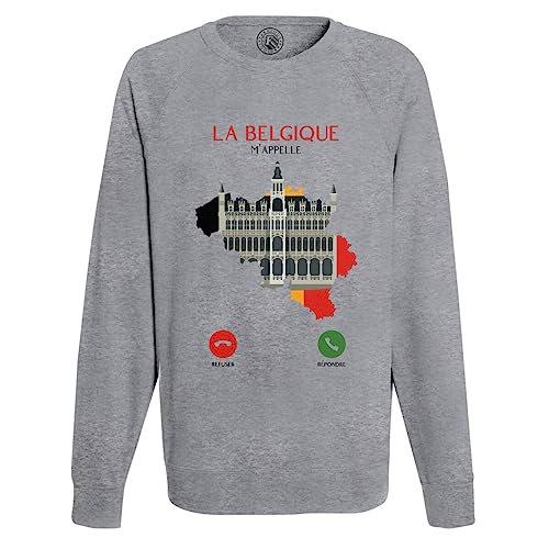 Sweat shirt Belgique m'appelle pour homme : sweat voyage patrimoine et culture européenne