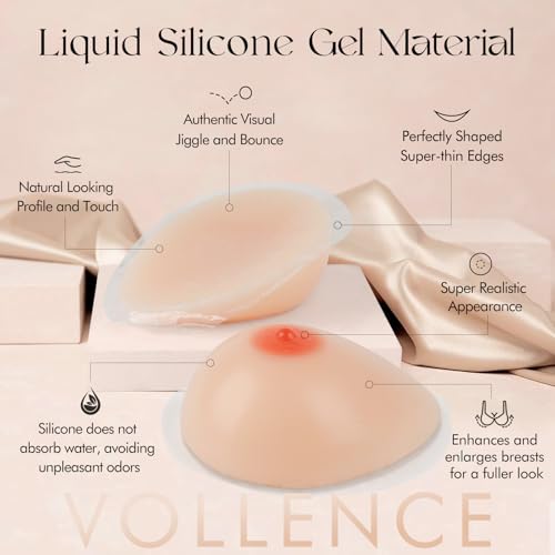 Image of Vollence Self Adhesive Silicone Breast Forms for Cosplay Mastectomy