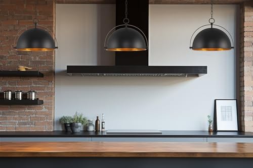 Kira Home Sulis 15" Modern Industrial Pendant Light + Satellite Style Shade, Black Finish by Kira Home - Used condition - Image 5