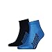Produktbild PUMA Unisex Quarter, Navy/Grey/Strong Blue, 43/46 (2er Pack)