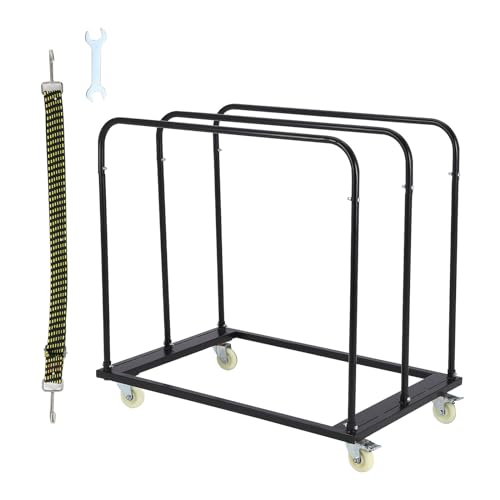 Folding Table Cart, 1800 LBS Panel Dolly Cart with 5" Swivel...