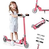 # Guidon Réglable et Plateforme Sûre # Offrez à votre enfant une trottinette qui grandit avec lui ! Son guidon s'ajuste facilement sur 3 hauteurs (63-73-86cm)pour s'adapter parfaitement aux enfants de 1,1m à 1,5m, tandis que sa large plateforme antidérapante est conçue pour les chaussures jusqu'à la pointure EU 32.