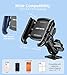 LOKTENWO Anti-Vibration Phone Mount with Vibration Dampener [1s Lock & Release] [Camera Friendly] Aluminum AMPS Hole Square Plate Base & Medium Arm for Car Truck UTV Boat, Fit 5.4''-7.2'' Phones