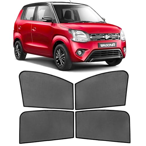 Image of AutoStory Custom Fit Non-Magnetic Cotton Mesh Car Sunshade for Wagonr 2016-2026 | UV & Heat Protection Car Window Curtains | Privacy Car Sun Shade | Breathable Vehicle Specific Side Window Shades