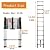 Aluminum Multi-Purpose Telescoping Ladder 10.5ft Extension Folding Ladder, 330lbs Max Load, Portable Collapsible Ladder for Home Office RV Roof, Adjustable Height, EN131 Certificated