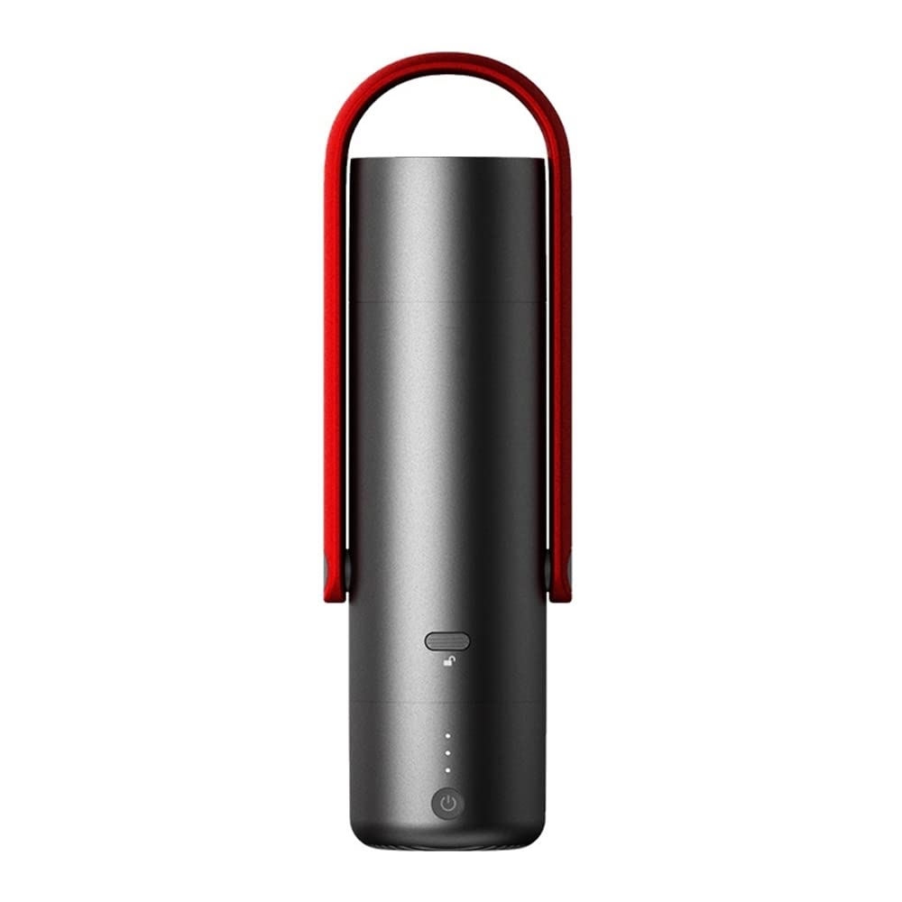 Aspirateur portable voiture et maison rouge avec puissance d'aspiration de 6200Pa
