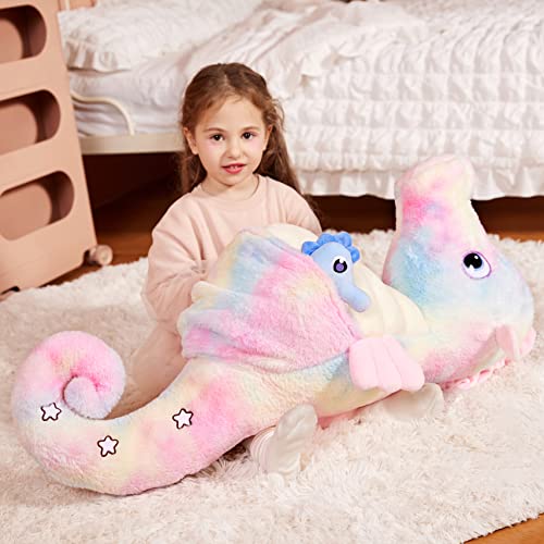 IKASA 30" Giant Seahorse Stuffed Animal, Super Soft, Zipper-Free Plush by IKASA - Used condition - Image 7
