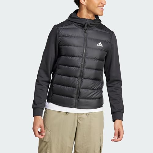 adidas Men's Essentials Hybrid Down Hooded Jacket4