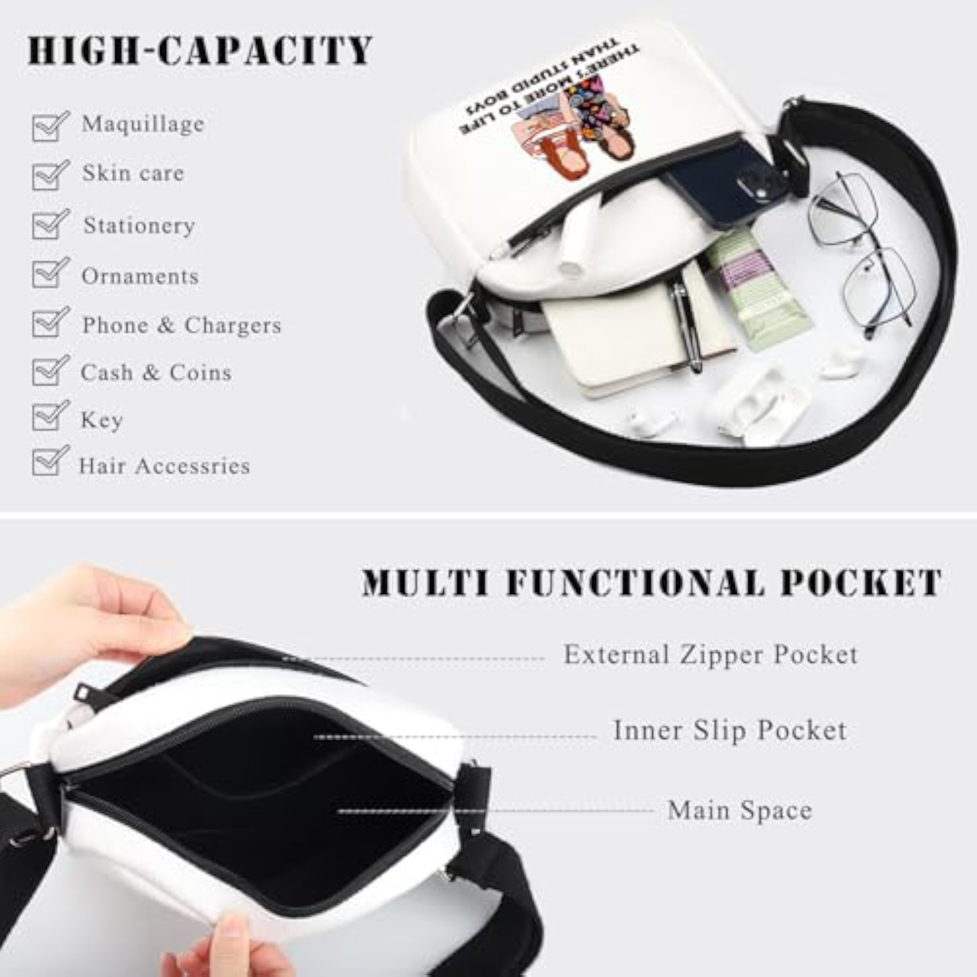 Stranger Merchandise Crossbody Bag Gift for Fans
