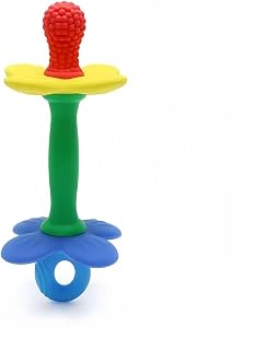 Baby Teether Silicone Toys Babies Teething Chew Toy Soft Easy to Grip Toy for Infant Newborn Shower Gifts for Toddler Flower Shape Teethers Relief Gums