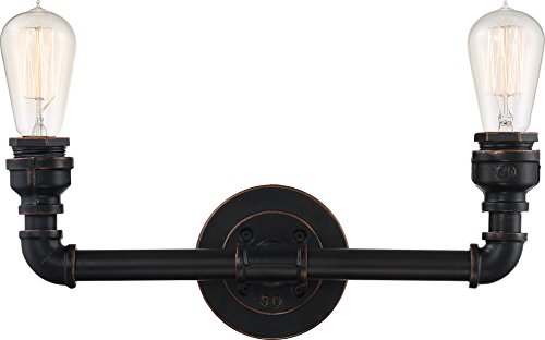 Image of Nuvo Lighting 60 /5792 Two Light Vanity Fixture, Industrial Bronze