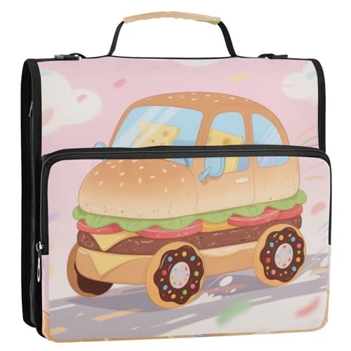 Amooorous Funny Food Car Ordner HXWJKBKLL0035