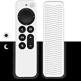 Ya en manzanajugosa.com: Funda mando a distancia para Apple TV 4K Siri Remote 3rd Gen (2022) / 2nd Gen (2021) Funda - Funda de silicona para accesorios de TV (White Glow)