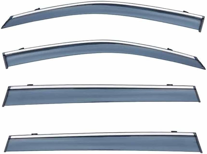 Car Windshield Rain Guards for Toyota Highlander MK1/XU20 2000-2006, Front Rear Window Wind Deflectors Visors Waterproof Deflector Windows Exterior Accessories