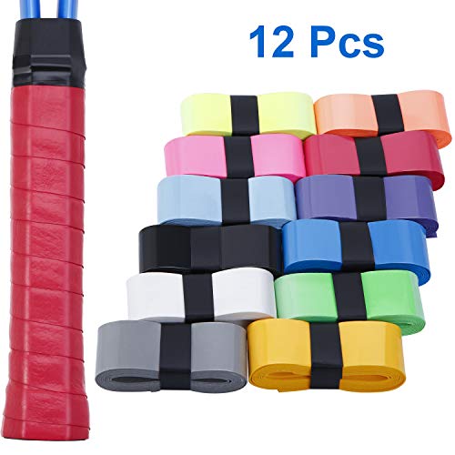 Pangda 5841550014 12 Pieces Tennis Racket Badminton Racket Grip Tape Overgrips thumb #4