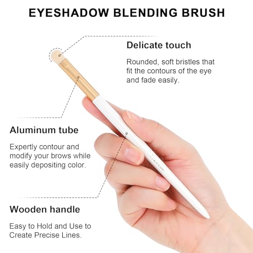 DUcare Fluffy Eyeshadow Blending Brush for Cream Powder Makeup - image 3