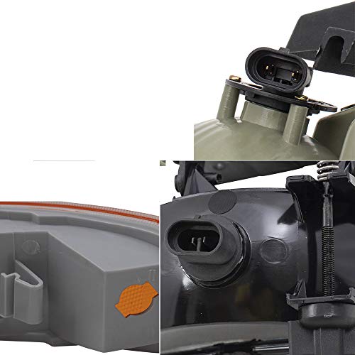 Brock Replacement 6 Pc Set Headlights Replacement Fog Lights & Side Signal Marker Lights Compatible With 1999-2002 Silverado Pickup Truck #TOP7