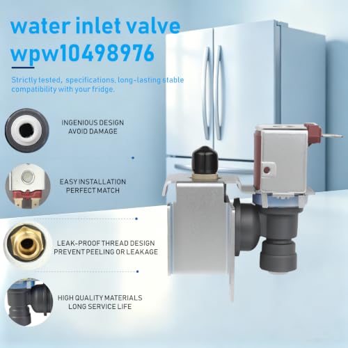 Image of WPW10498976 W10498976 Refrigerator Ice Maker Water Inlet
