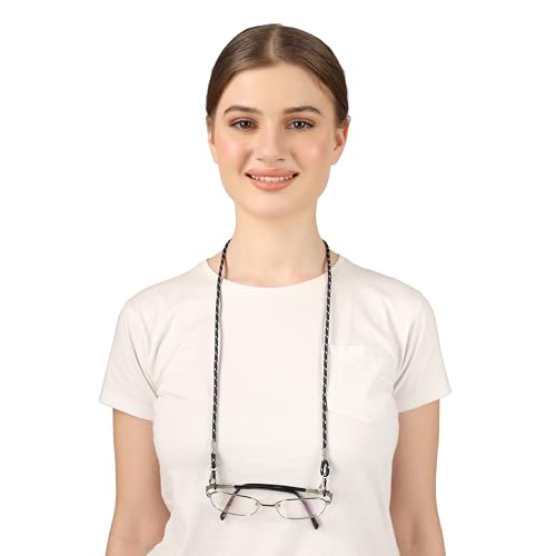 Image of Unisex Spec Holder Hook & Loop Anit Slip Eyewear Lanyard Fabric Strap Chain