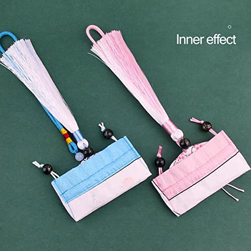 6 bolsas sachet chinas de brocado con cierre de cordón miniatura 4