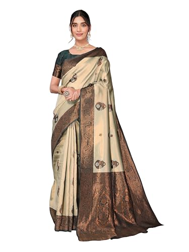 Image of Avantika Fashion Women's Kanjivaram Soft Silk Banarasi Sarees With Blouse Piece For Women