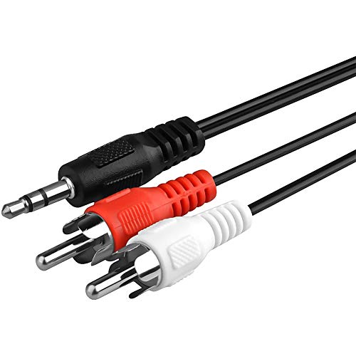 Jexon Stereo Mini 3.5Mm To Dual Rca Audio Cable / Mini 3.5Mm To Two Rca Plug 6Ft #TOP1