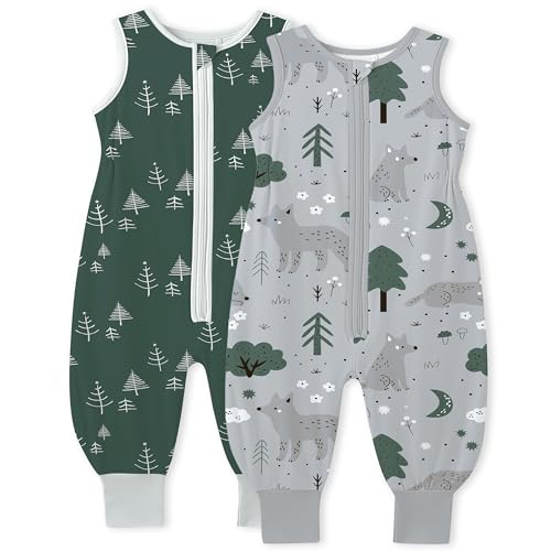 TotAha Toddler Sleep Sack with Legs, 0.5 TOG Light and Soft Baby Sleeping Bag, Walker Sleep Sack for Babies 12-24M, 2T-3T