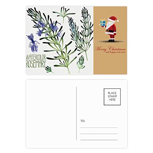 Cartes postales lavande violette aquarelle fleurie pour correspondance et correspondance