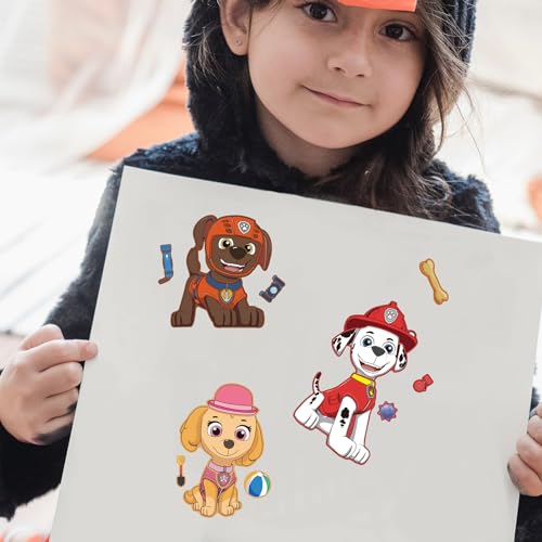 image for 16 Sheets Paw Sticker Variety Set for Kids Toddlers,Patrol Stickers Pa