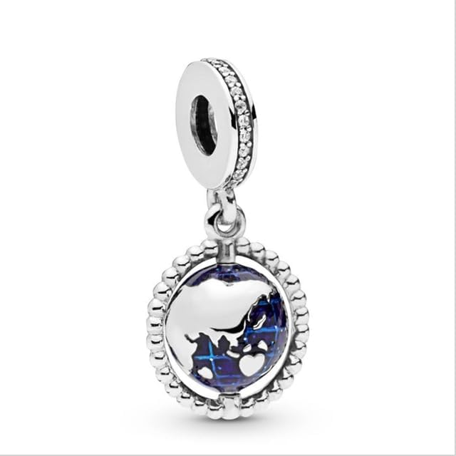 Xocus AODUOLA 20PCS Fashion Alloy Metal Silver Plated Blue Beads fit European Charm Bracelet DIY Jewelry for Women Gift - (Color: 23)
