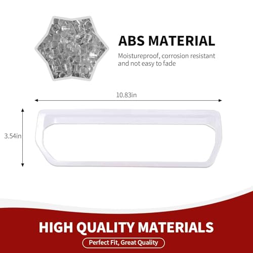 RAZPOY Differential Control Panel Trim Cover Compatible with 2021-2026 Ford Bronco Interior Accessories White by RAZPOY - Image 2